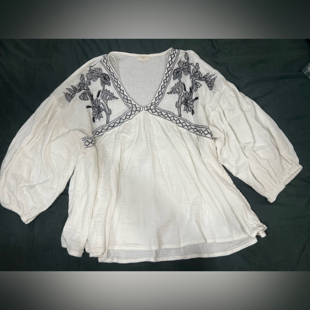 White Top with Black Detailing